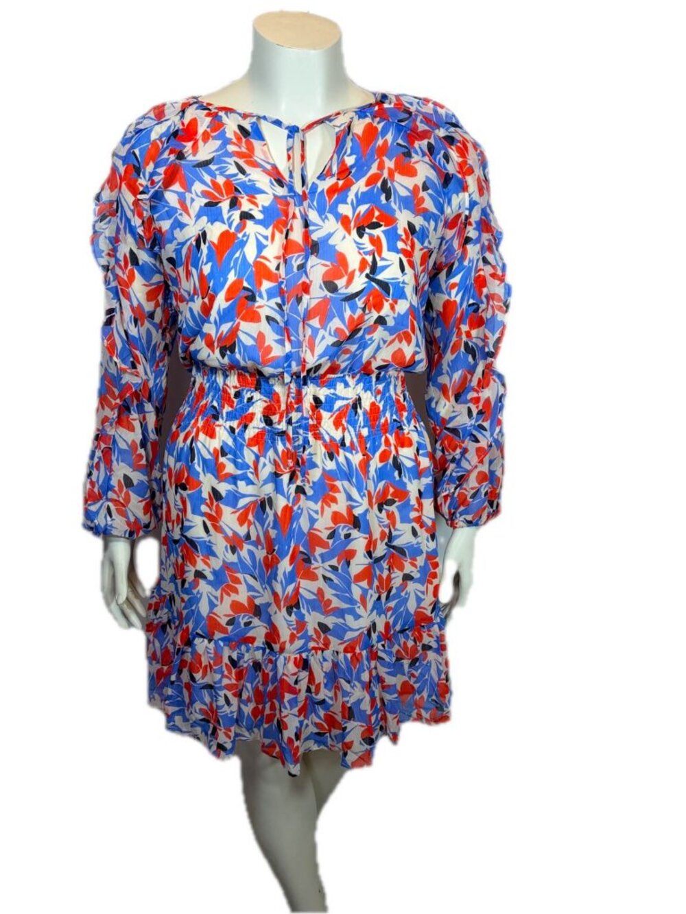 Lauren Ralph Lauren Silk Floral Dress Women’s Size 4 Multicolor Long Sleeve